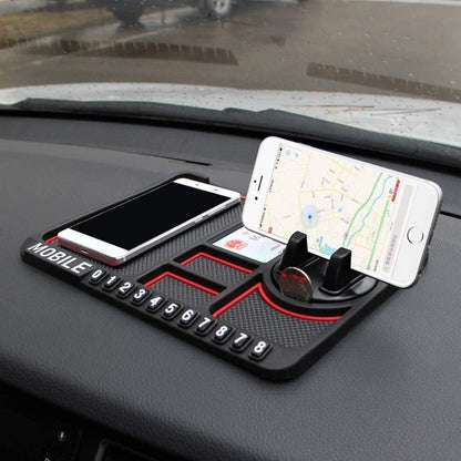 HSR Anti-Slip Silicone Car Dashboard Mobile Holder (Black)