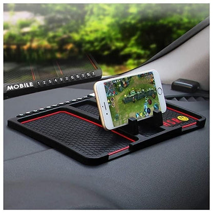 HSR Anti-Slip Silicone Car Dashboard Mobile Holder (Black)