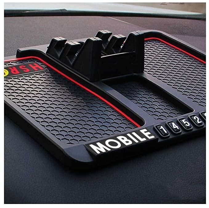 HSR Anti-Slip Silicone Car Dashboard Mobile Holder (Black)